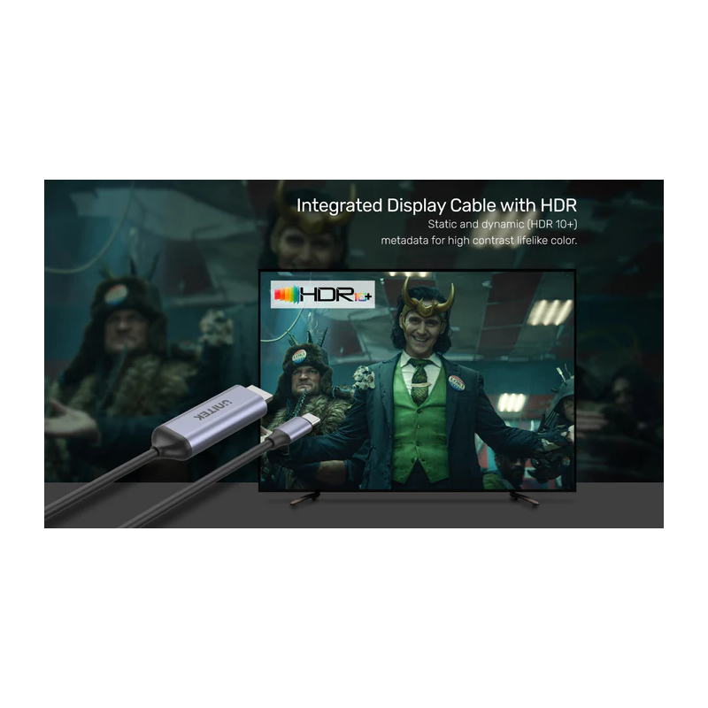 Buy Unitek Converter USB-C to HDMI Cable - V1423B - 8K60Hz 1.8m in Cyprus, Nicosia, Limassol, Larnaka, Pafos