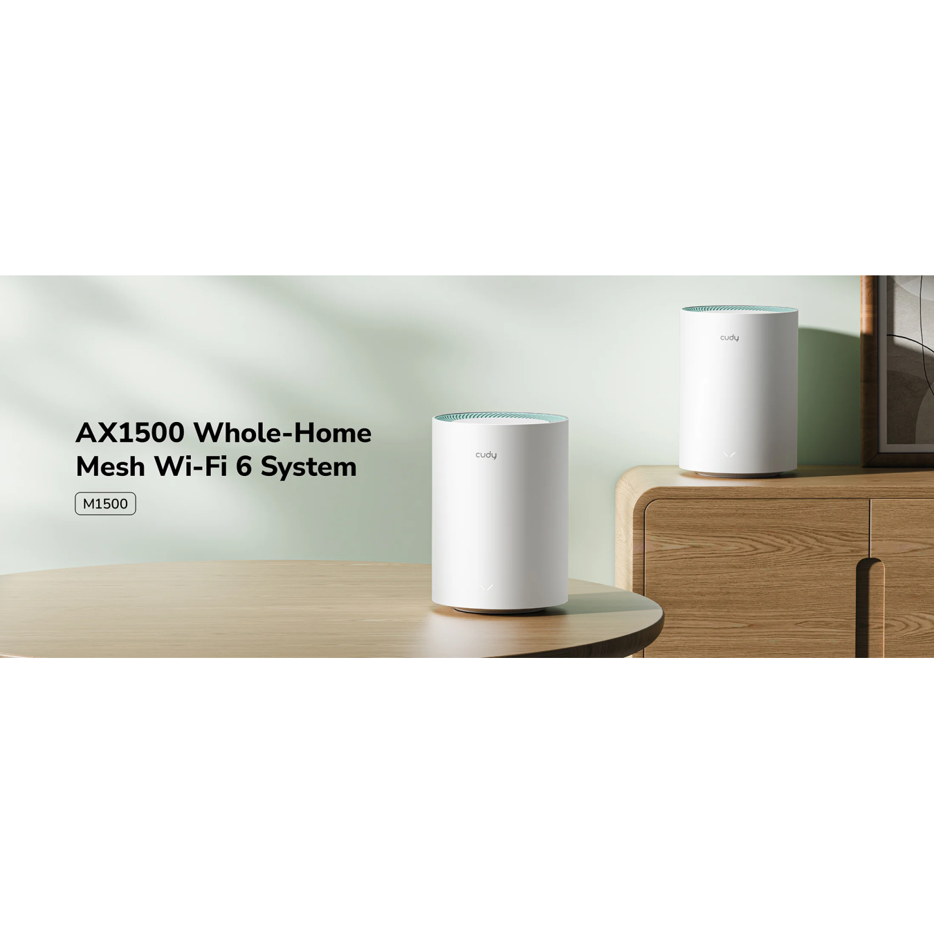Cudy M1500 1.0 AX1500 Dual-Band Gigabit Mesh Wi-Fi 6 System – 1201 Mbps 5GHz + 3 Gigabit Ports | Armenius Store