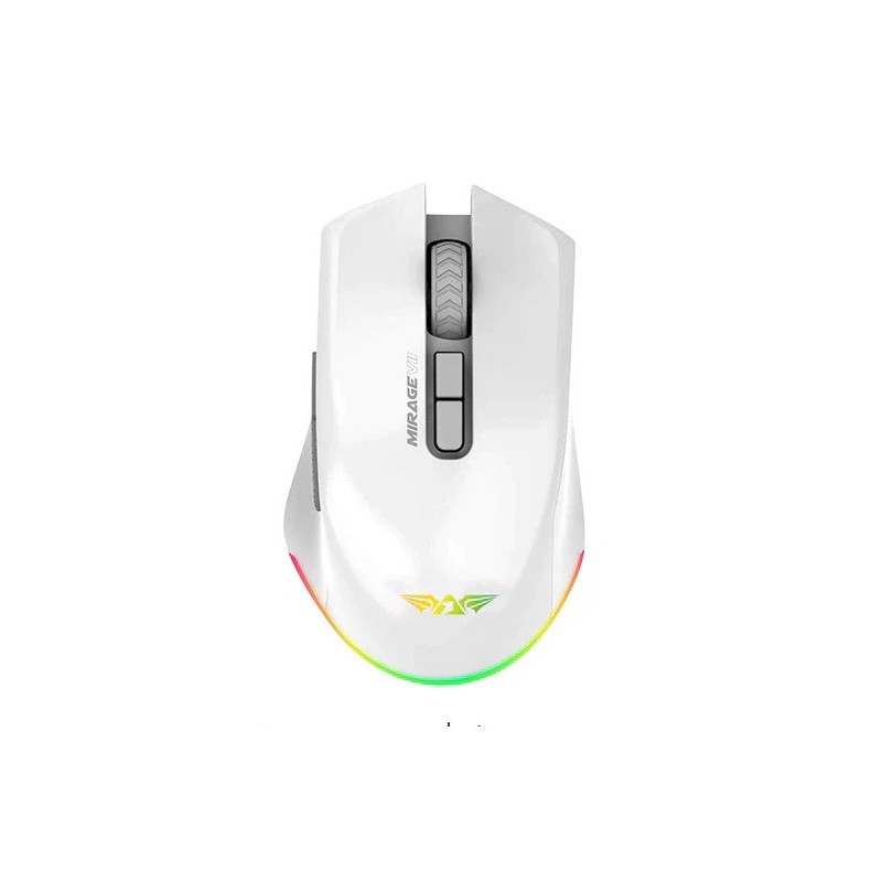 Armaggeddon Mirage VII Wired+2.4G+BT Recharge 7B White Gaming Mouse (Boxed) — Buy in Cyprus with Fast Delivery
