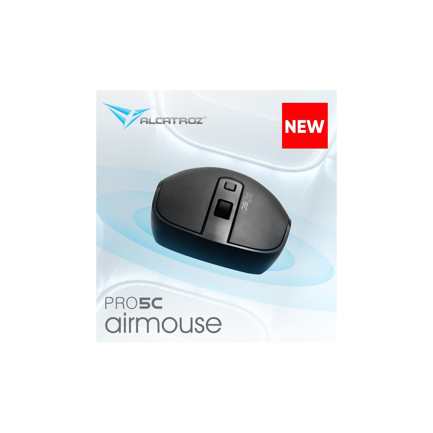 Alcatroz Airmouse Pro 5C Wireless Silent Mouse USB-A & USB-C Black (Boxed) — Buy in Cyprus with Fast Delivery