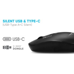 Alcatroz Airmouse Pro 5C Wireless Silent Mouse USB-A & USB-C Black (Boxed) — Buy in Cyprus with Fast Delivery