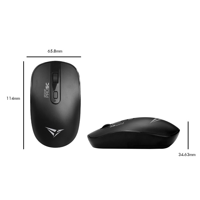 Buy Alcatroz Airmouse Pro - 5C - Wireless Silent Mouse USB-A & USB-C dongle Black in Cyprus, Nicosia, Limassol, Larnaka, Pafos