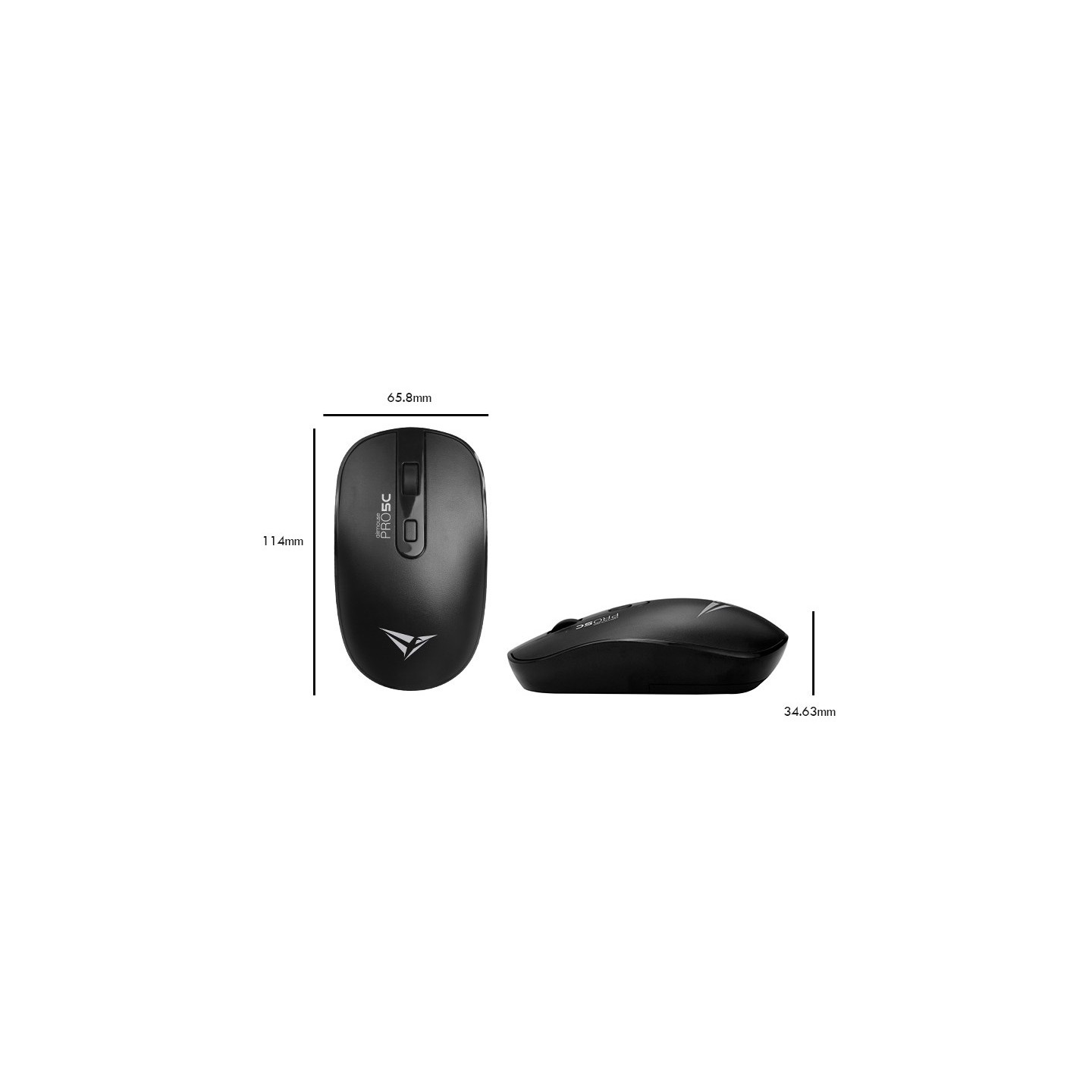 Alcatroz Airmouse Pro 5C Wireless Silent Mouse USB-A & USB-C Black (Boxed) — Buy in Cyprus with Fast Delivery