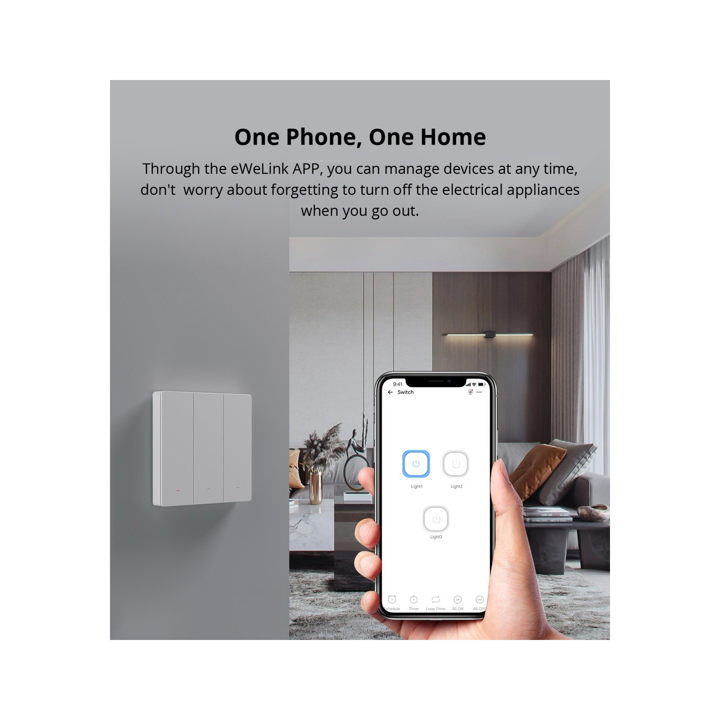 Sonoff Matter WiFi Smart Wall Mechanical Switch 2-Button White - M5 - Matter WiFi Smart Wall Mechanical Switch 2-Button White