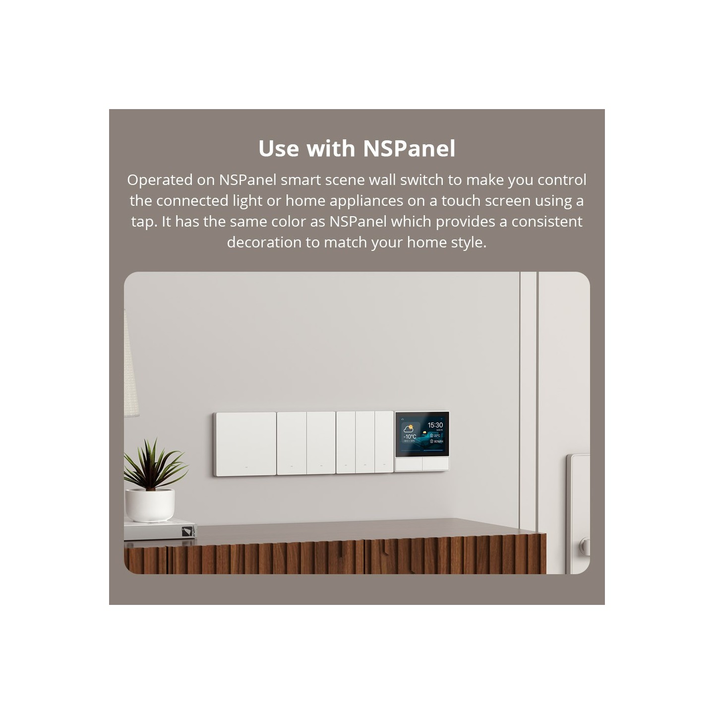 Sonoff Matter WiFi Smart Wall Mechanical Switch 2-Button White - M5 - Matter WiFi Smart Wall Mechanical Switch 2-Button White