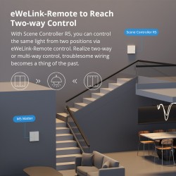 Buy Sonoff Matter WiFi Smart Wall Mechanical Switch 2-Button White - M5 - Matter... in Cyprus, Nicosia, Limassol, Larnaka, Pafos