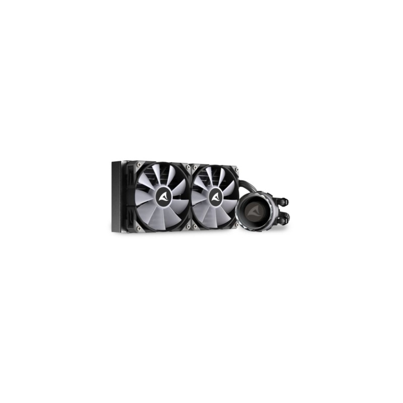 Buy Sharkoon S80 RGB - 240mm AIO Liquid Cooler - 2x120mm PWM ARGB Fans, Black in Cyprus, Nicosia, Limassol, Larnaka, Pafos