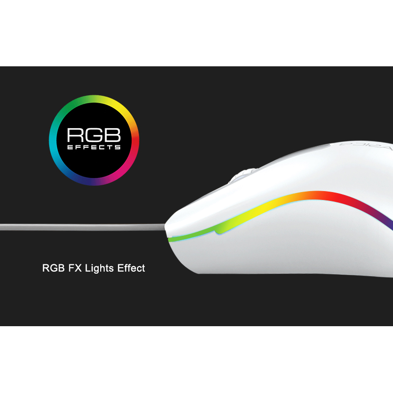 Buy Alcatroz RGB Wired Mouse White - ASIC 9 - RGB Wired White in Cyprus, Nicosia, Limassol, Larnaka, Pafos