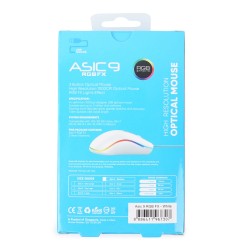 Buy Alcatroz RGB Wired Mouse White - ASIC 9 - RGB Wired White in Cyprus, Nicosia, Limassol, Larnaka, Pafos