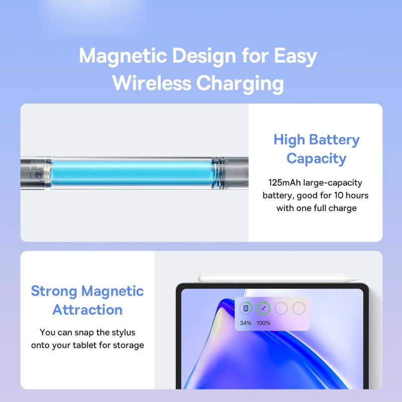 Buy Baseus IT Stylus Active Smooth Writing 2 - Wireless Charging LED & Extra Tip in Cyprus, Nicosia, Limassol, Larnaka, Pafos
