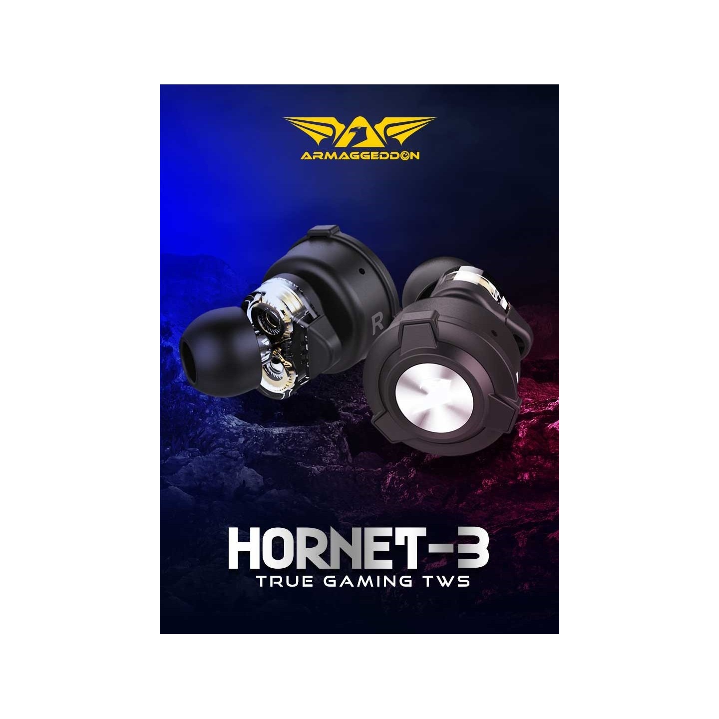 Armaggeddon Earphones - HORNET 3 - Dual Driver TWS Gaming Earphones — Buy in Cyprus with Fast Delivery