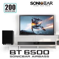 Buy SonicGear SoundBar - BT-6500 - 200W & Wireless SubWoofer BT-USB-FM-HDMI in Cyprus, Nicosia, Limassol, Larnaka, Pafos