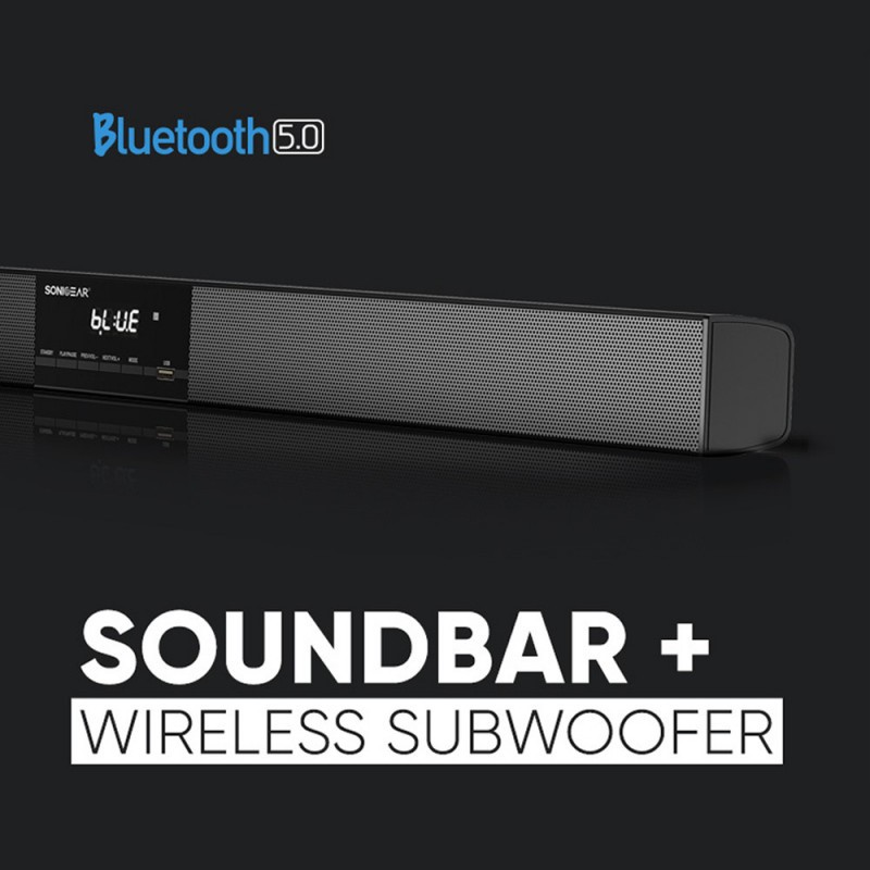 Buy SonicGear SoundBar - BT-6500 - 200W & Wireless SubWoofer BT-USB-FM-HDMI in Cyprus, Nicosia, Limassol, Larnaka, Pafos