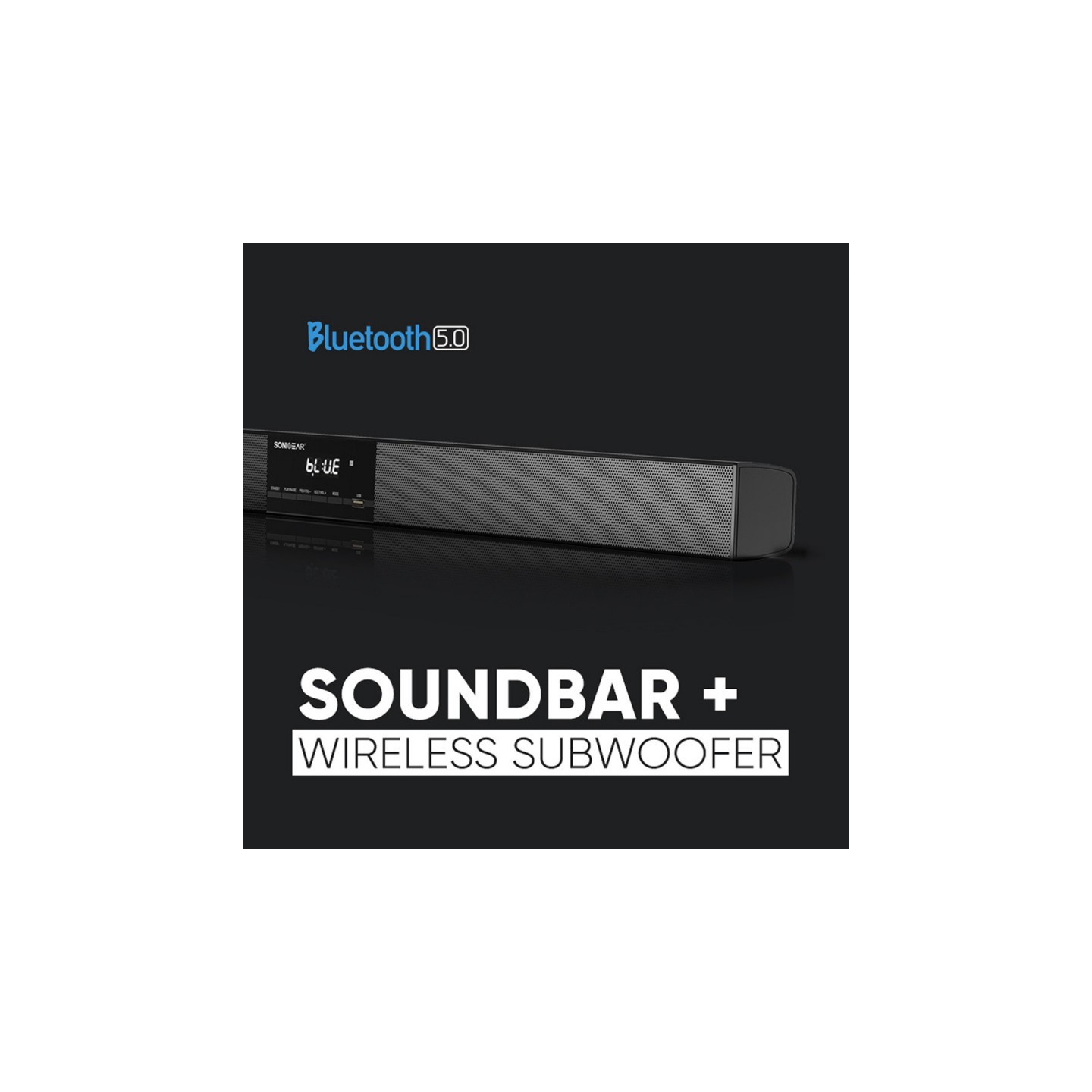 SonicGear SoundBar - BT-6500 - 200W & Wireless SubWoofer BT-USB-FM-HDMI — Buy in Cyprus with Fast Delivery