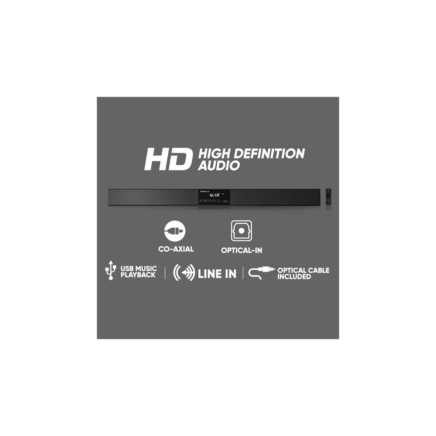 SonicGear SoundBar - BT-6500 - 200W & Wireless SubWoofer BT-USB-FM-HDMI — Buy in Cyprus with Fast Delivery