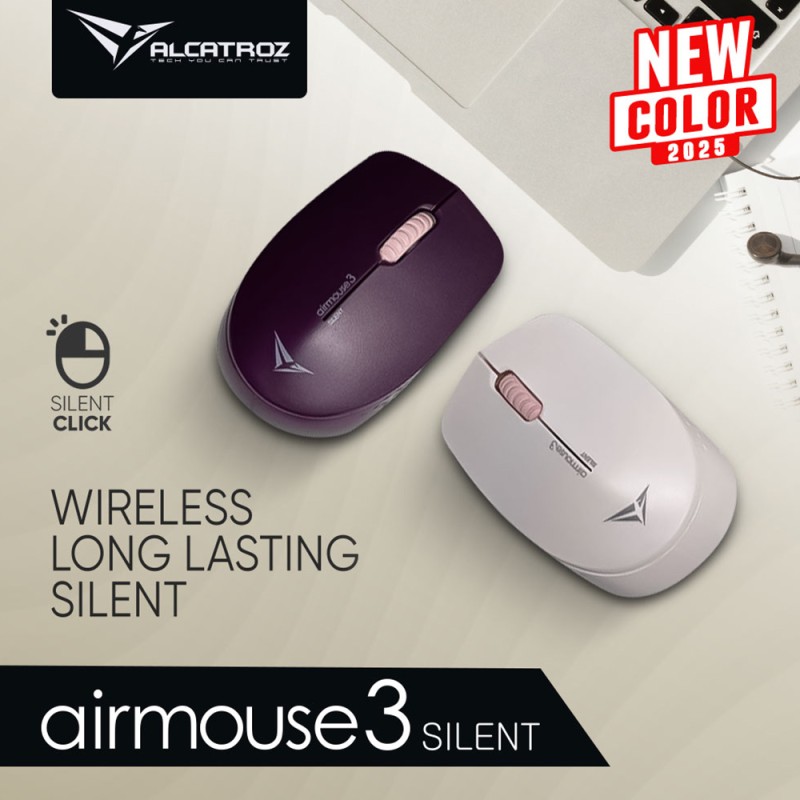 Buy Alcatroz Mouse - AIRMOUSE 3 - Wireless Silent White in Cyprus, Nicosia, Limassol, Larnaka, Pafos