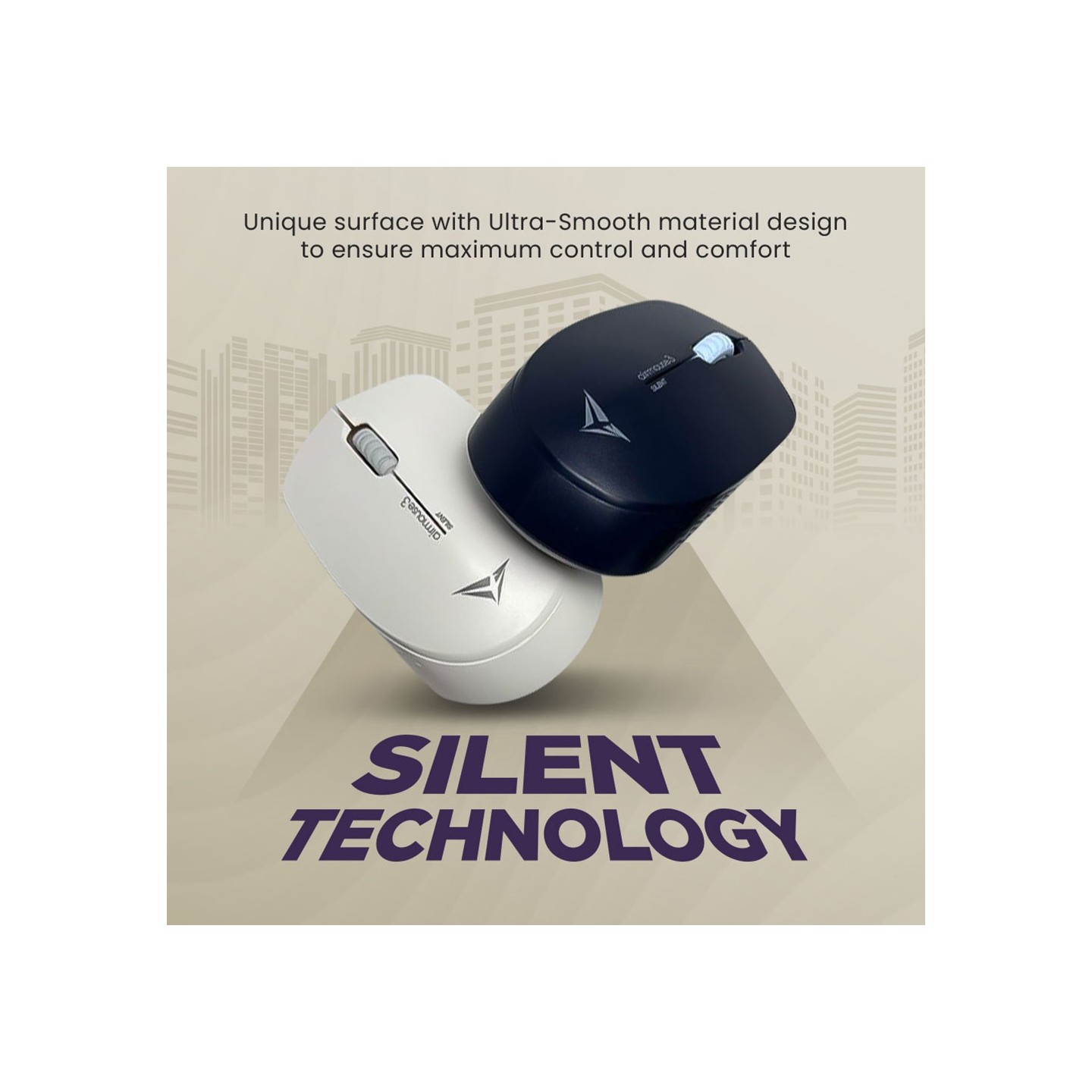 Alcatroz Airmouse 3 Silent Wireless Mouse White - 1200 CPI (Boxed) — Buy in Cyprus with Fast Delivery