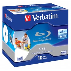 Buy Verbatim BD-R 25GB 6X 10-Pack Jewel Case Printable - 43713 - BD-R 25GB 6X 10... in Cyprus, Nicosia, Limassol, Larnaka, Pafos