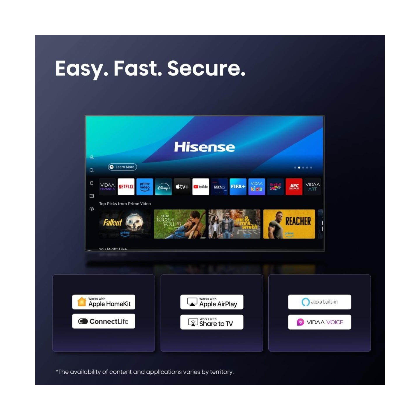 Hisense TV - 50E7Q - 50'' 4K QLED TV Smart — Buy in Cyprus with Fast Delivery