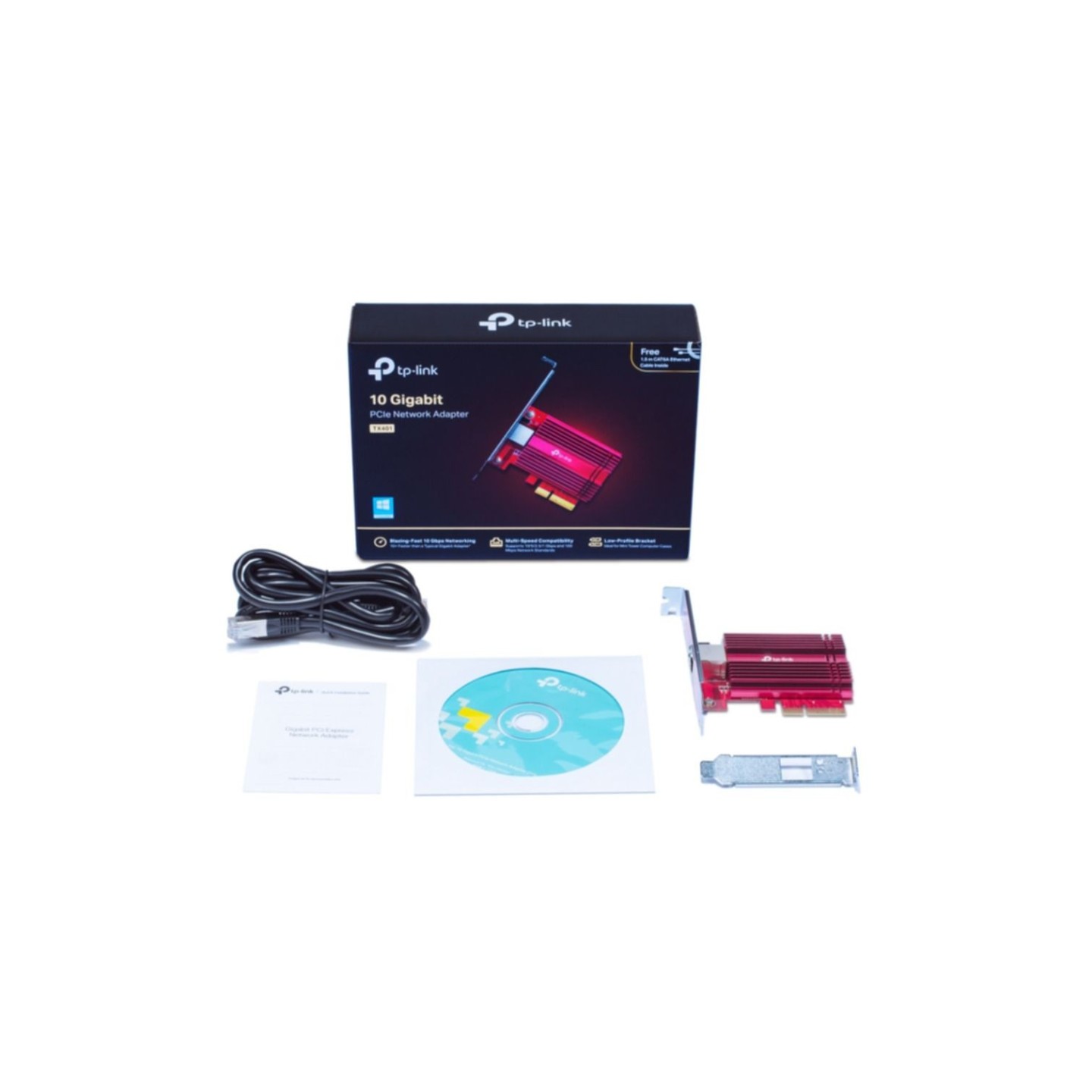 TP-Link 10GbE PCIe Network Adapter - TX401 - PCIe 3.0, 10 Gbps Ethernet — Buy in Cyprus with Fast Delivery