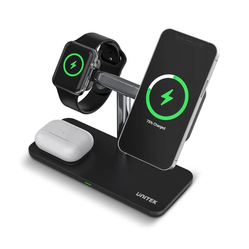 Buy Unitek MagMighty TRI 3in1 Magnetic Wireless Charger Dividable Stand for iPho... in Cyprus, Nicosia, Limassol, Larnaka, Pafos