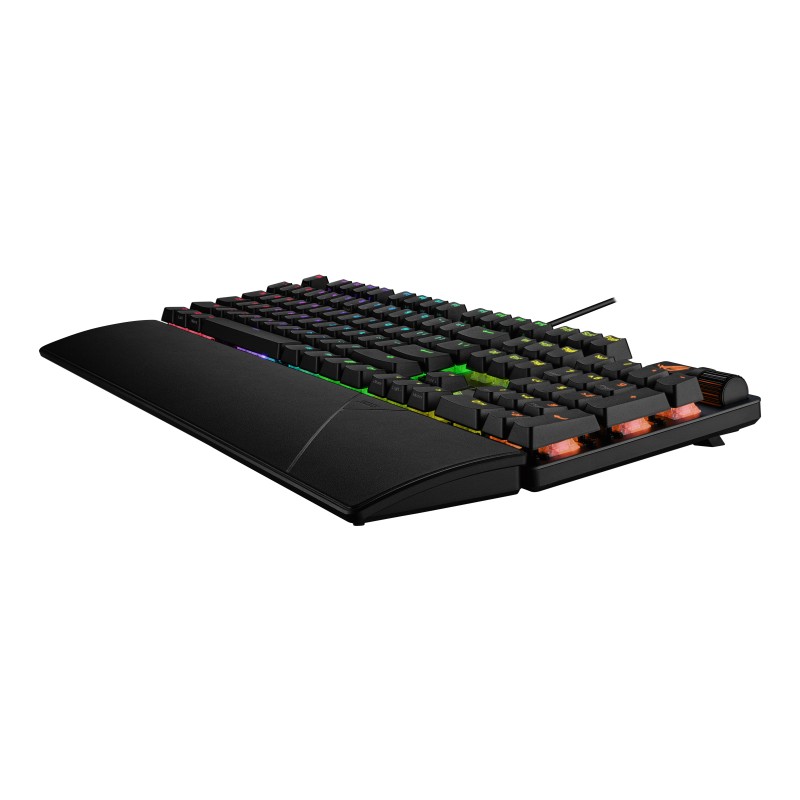 Buy ASUS Gaming Keyboard - NXSWV2 - Mechanical Wired Wrist Rest RGB ROG STRIX SC... in Cyprus, Nicosia, Limassol, Larnaka, Pafos