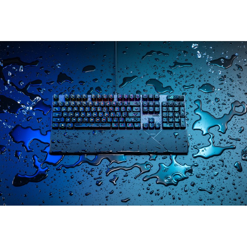 Buy ASUS Gaming Keyboard - NXSWV2 - Mechanical Wired Wrist Rest RGB ROG STRIX SC... in Cyprus, Nicosia, Limassol, Larnaka, Pafos