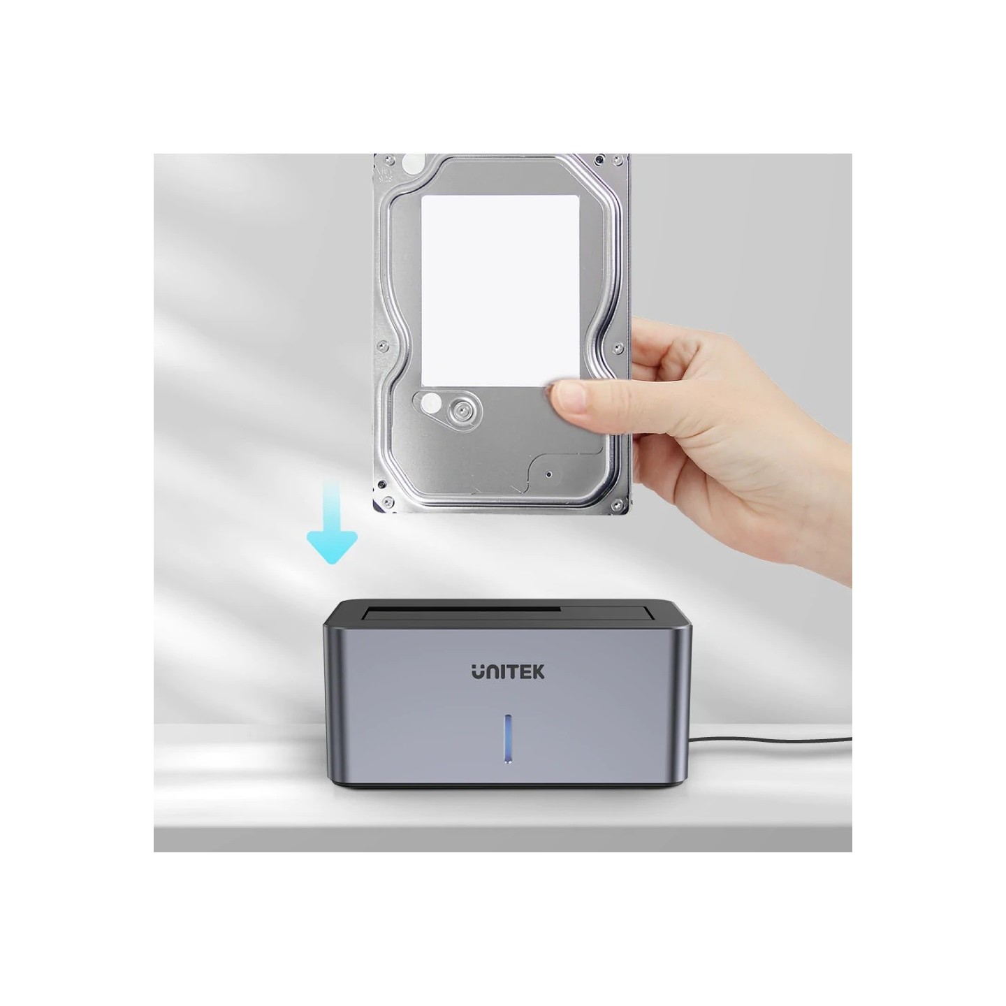 Unitek HDK SATA6G Single Bay HDD Docking Station - S1304A - Single Bay HDD Docking Station — Buy in Cyprus with Fast Delivery