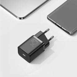 Buy Baseus Wall Charger - 25W USB-C EU Black in Cyprus, Nicosia, Limassol, Larnaka, Pafos