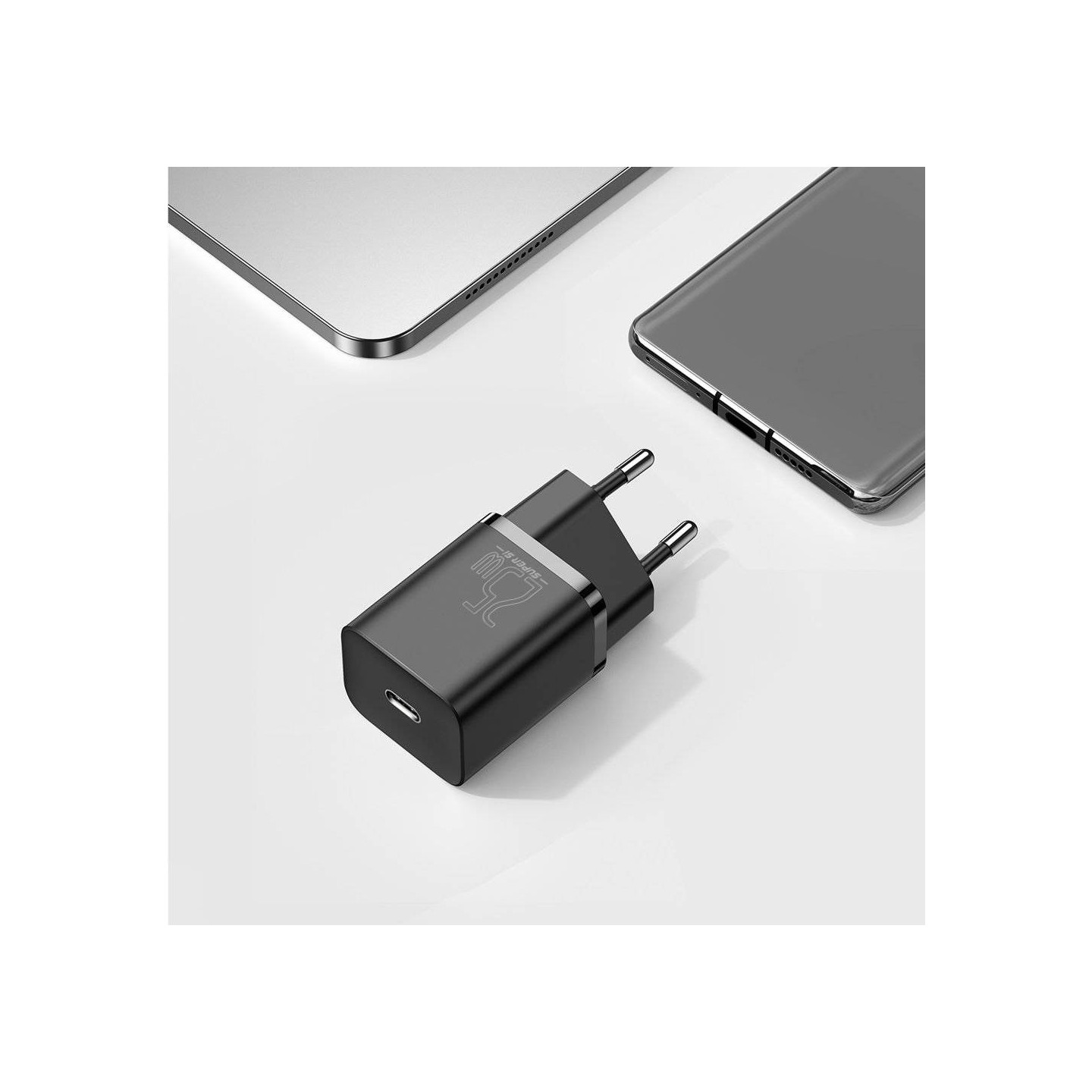 Baseus Wall Charger - 25W USB-C EU Black — Buy in Cyprus with Fast Delivery