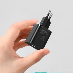 Buy Baseus Wall Charger - 25W USB-C EU Black in Cyprus, Nicosia, Limassol, Larnaka, Pafos