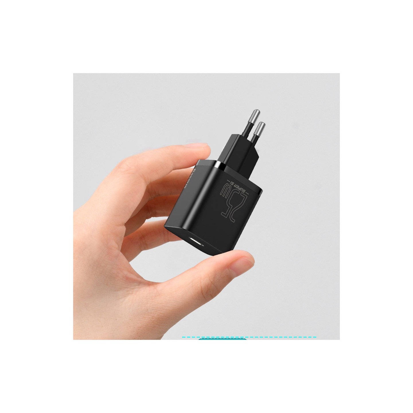 Baseus Wall Charger - 25W USB-C EU Black — Buy in Cyprus with Fast Delivery