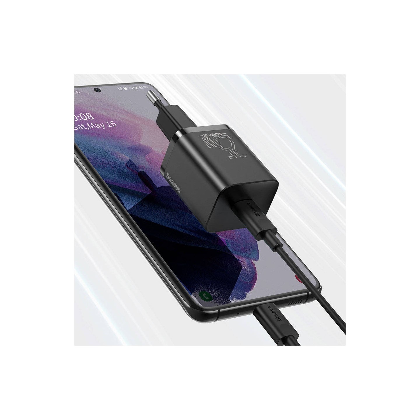 Baseus Wall Charger - 25W USB-C EU Black — Buy in Cyprus with Fast Delivery