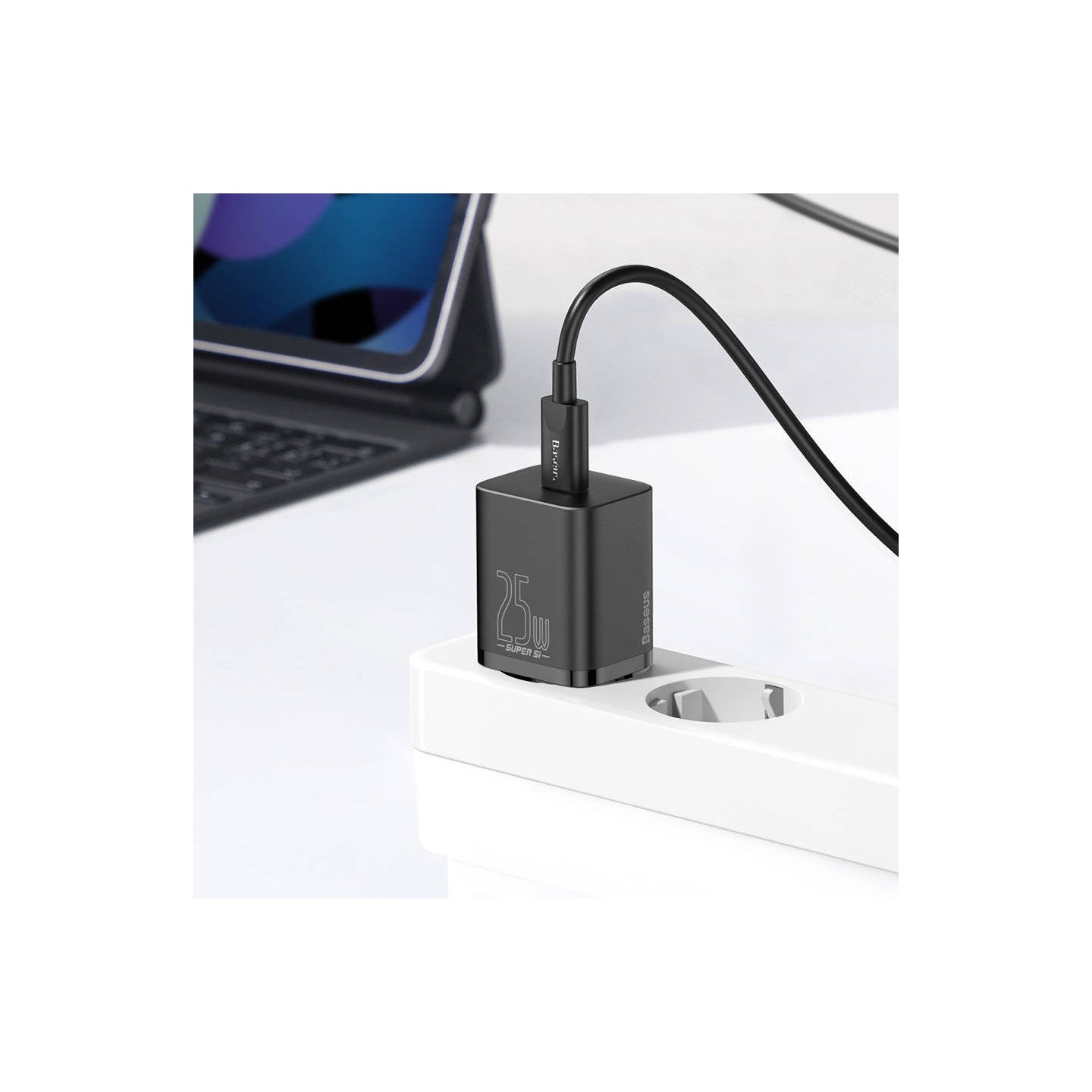 Baseus Wall Charger - 25W USB-C EU Black — Buy in Cyprus with Fast Delivery
