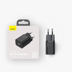 Buy Baseus Wall Charger - 25W USB-C EU Black in Cyprus, Nicosia, Limassol, Larnaka, Pafos
