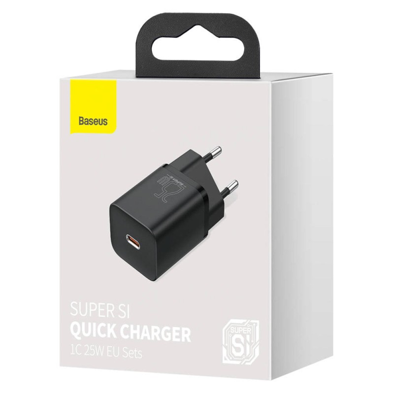 Buy Baseus Wall Charger - 25W USB-C EU Black in Cyprus, Nicosia, Limassol, Larnaka, Pafos