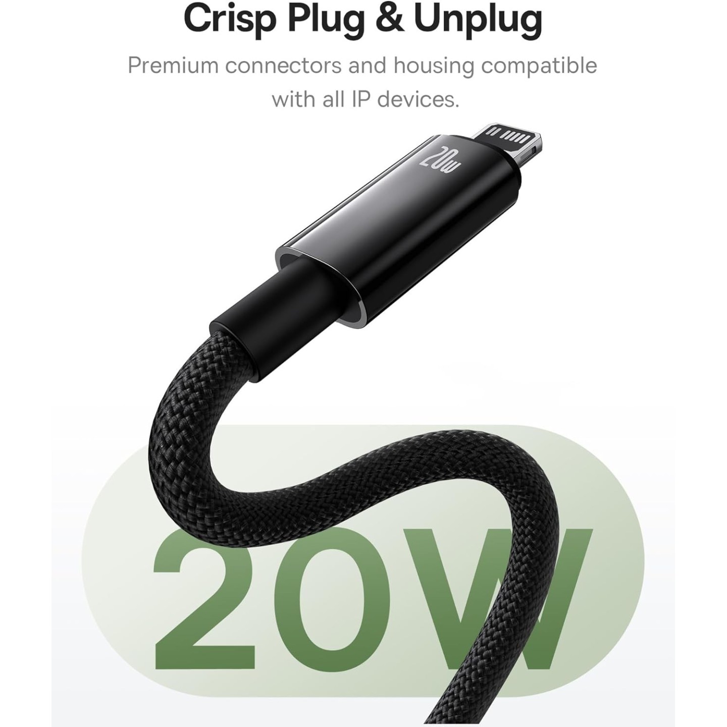 Baseus Tungsten Gold Magnetic Charging Cable Type-C to iP - Tungsten Gold, Magnetic, Type-C to iP