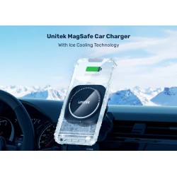 Buy Unitek Wireless 15W MagSafe Car Mount Kit with Cooling Fan + 38W Charger & U... in Cyprus, Nicosia, Limassol, Larnaka, Pafos