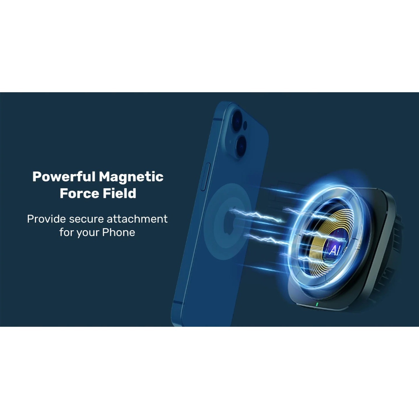 Unitek Wireless 15W MagSafe Car Mount Kit with Cooling Fan + 38W Charger & USB-Cable P1403A — Buy in Cyprus with Fast Delivery