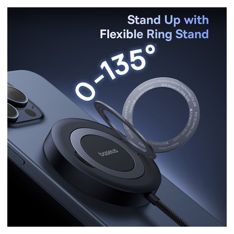 Buy Baseus Charger Desktop Wireless 15W Qi2 - SIMPLE MINI 4 - Baseus Charger Des... in Cyprus, Nicosia, Limassol, Larnaka, Pafos