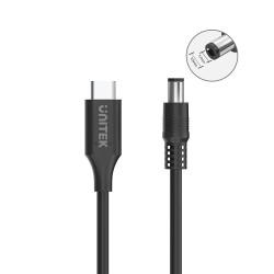 Buy Unitek UCL USB-C to DC Cable 1.8m 65W for Acer 5.5 1.7mm - C14119BK - Unitek... in Cyprus, Nicosia, Limassol, Larnaka, Pafos