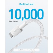 Anker Mobile Cable USB A to USB C - 322 - 0.9m - White — Buy in Cyprus with Fast Delivery