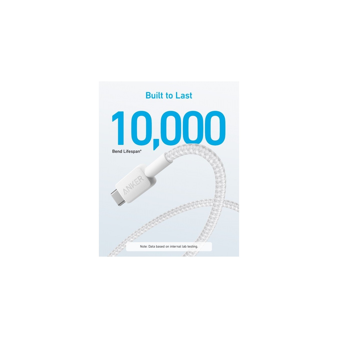 Anker Mobile Cable USB A to USB C - 322 - 0.9m - White — Buy in Cyprus with Fast Delivery