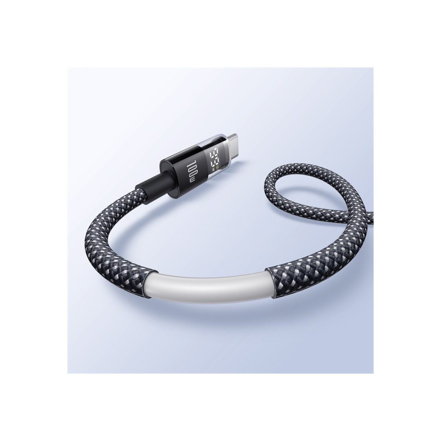 Baseus Display 2 USB-C to USB-A Braided Cable 100W 2m Black (Boxed) — Buy in Cyprus with Fast Delivery