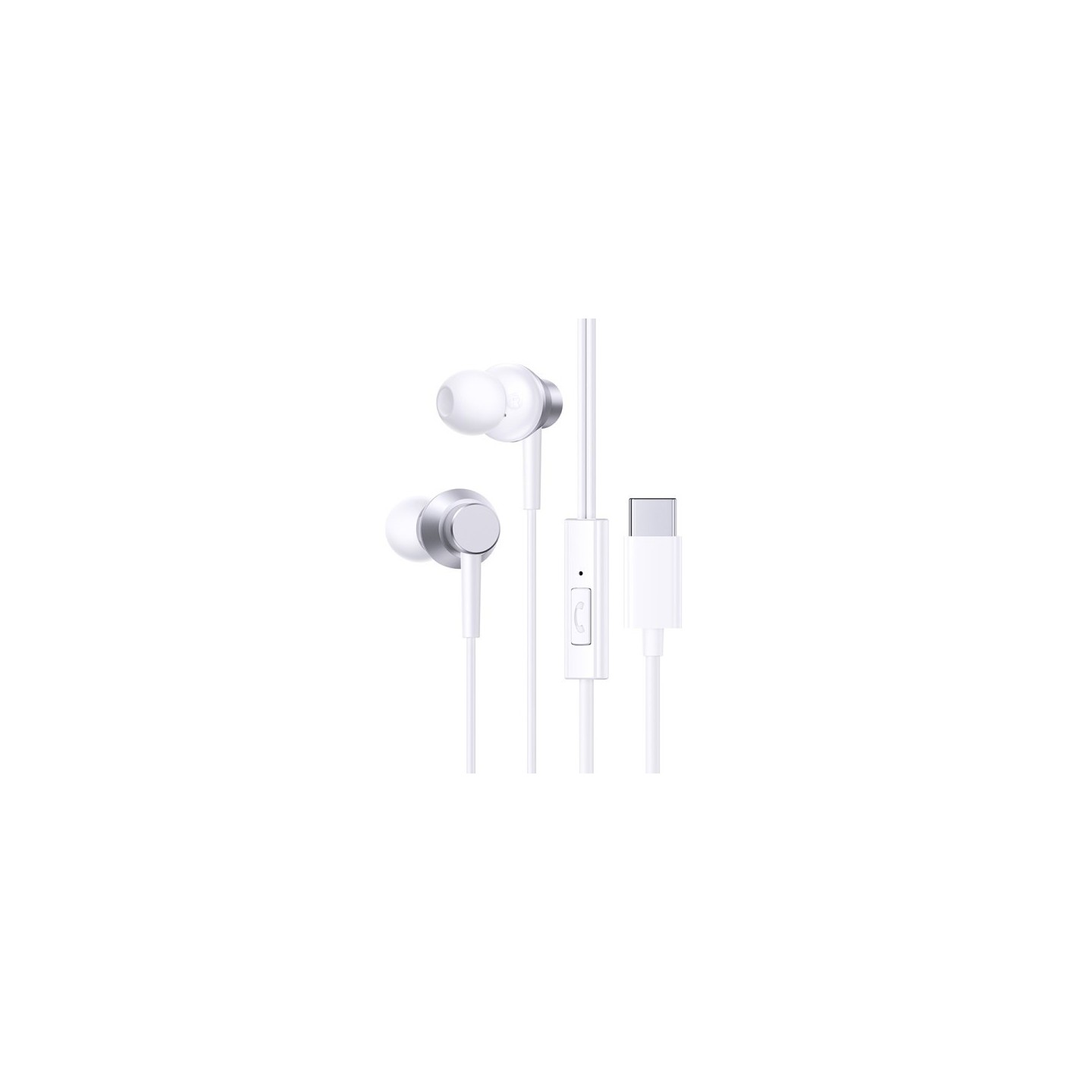 Baseus Earphones - CZ11 - Wired Type C Encok White — Buy in Cyprus with Fast Delivery