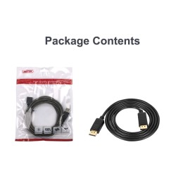 Buy Unitek DisplayPort 1.2 Cable 4K60Hz M-M 3.0m - Y-C609BK - DisplayPort 1.2 Ca... in Cyprus, Nicosia, Limassol, Larnaka, Pafos
