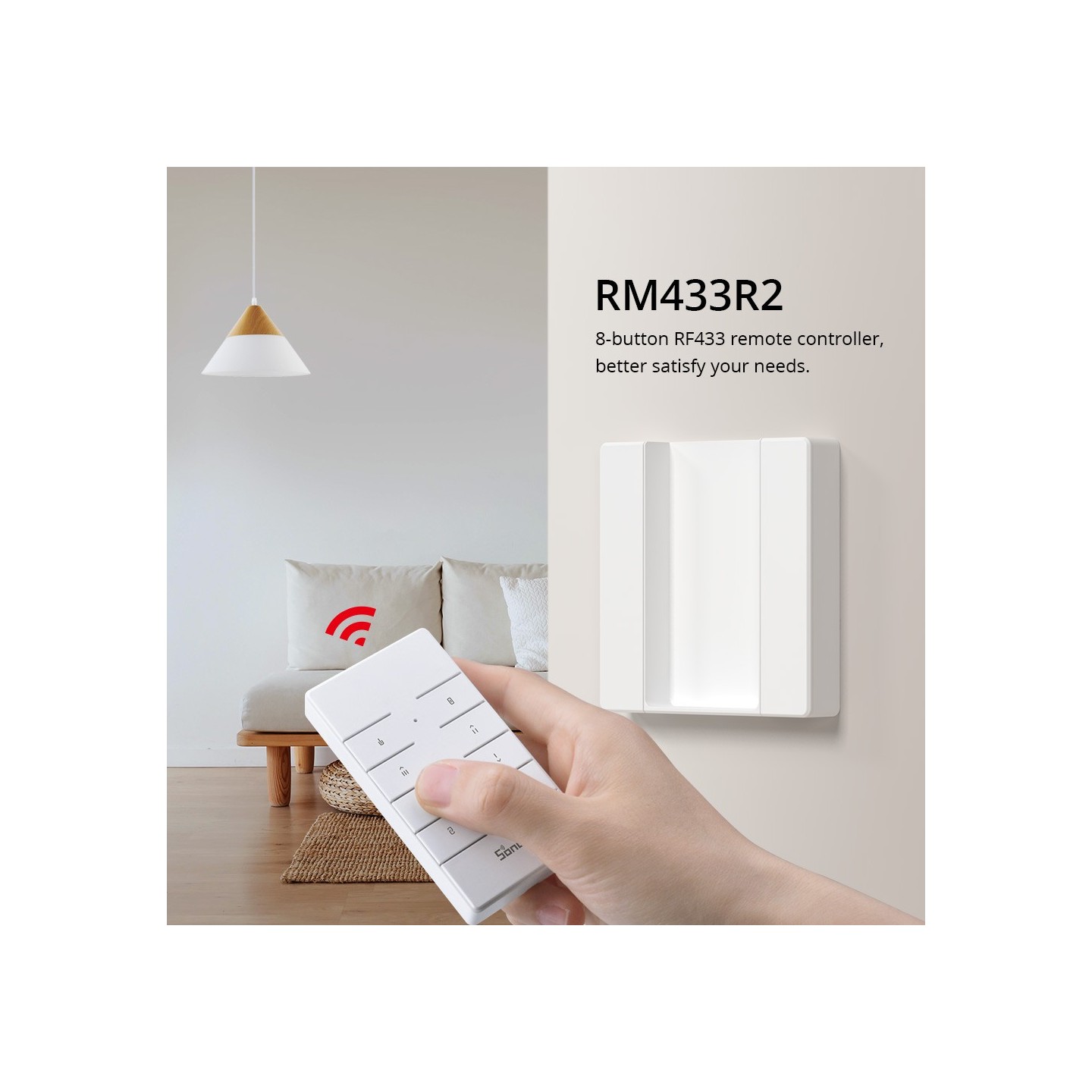 Sonoff Remote For Sonoff RF Devices - RM433R2 - Remote — Buy in Cyprus with Fast Delivery