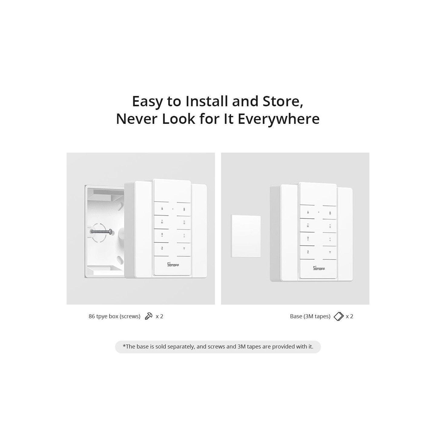 Sonoff Remote For Sonoff RF Devices - RM433R2 - Remote — Buy in Cyprus with Fast Delivery