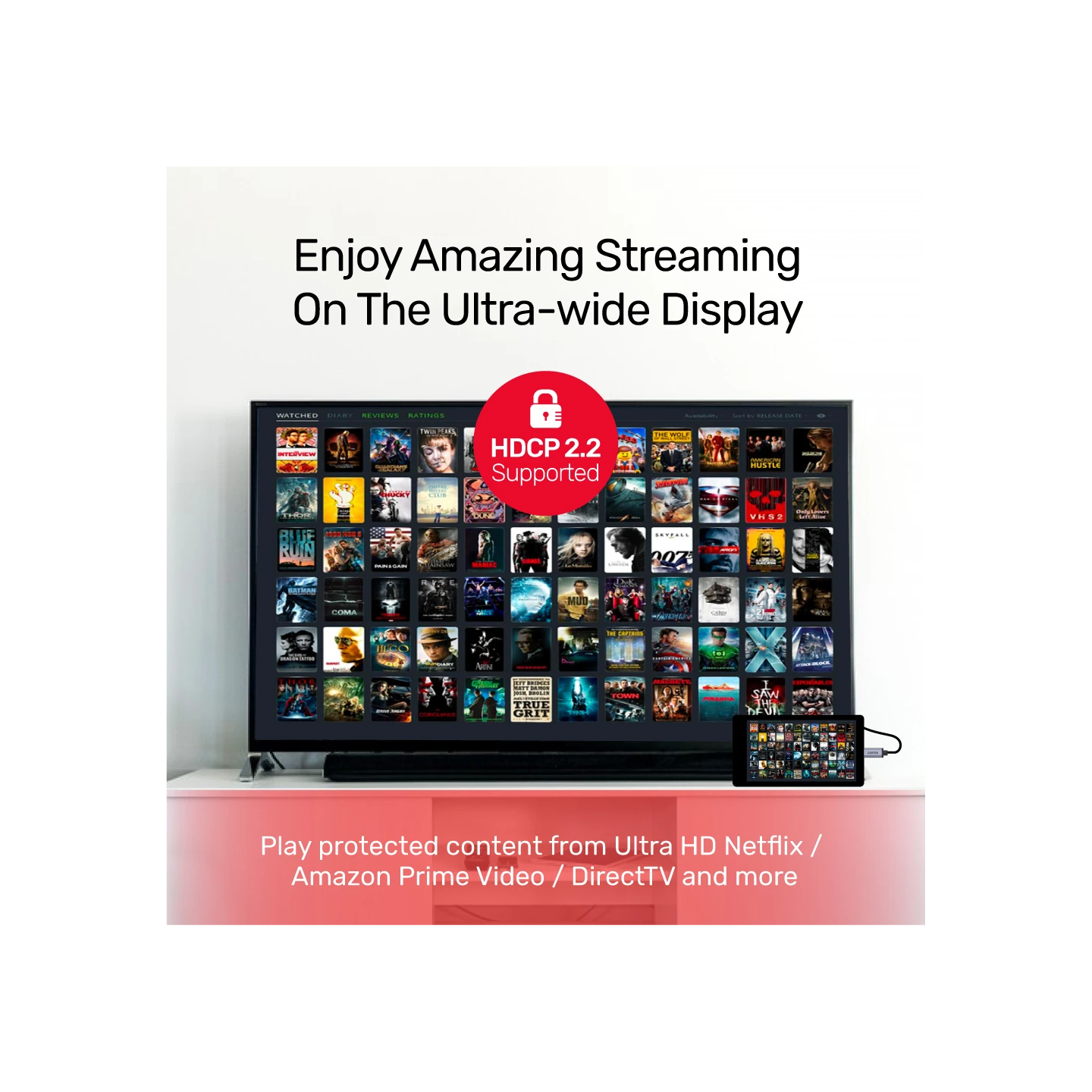 Unitek Type-C to DP Cable 4K 60Hz 2m - V1409A - Type-C to DP Cable 4K 60Hz 2m — Buy in Cyprus with Fast Delivery