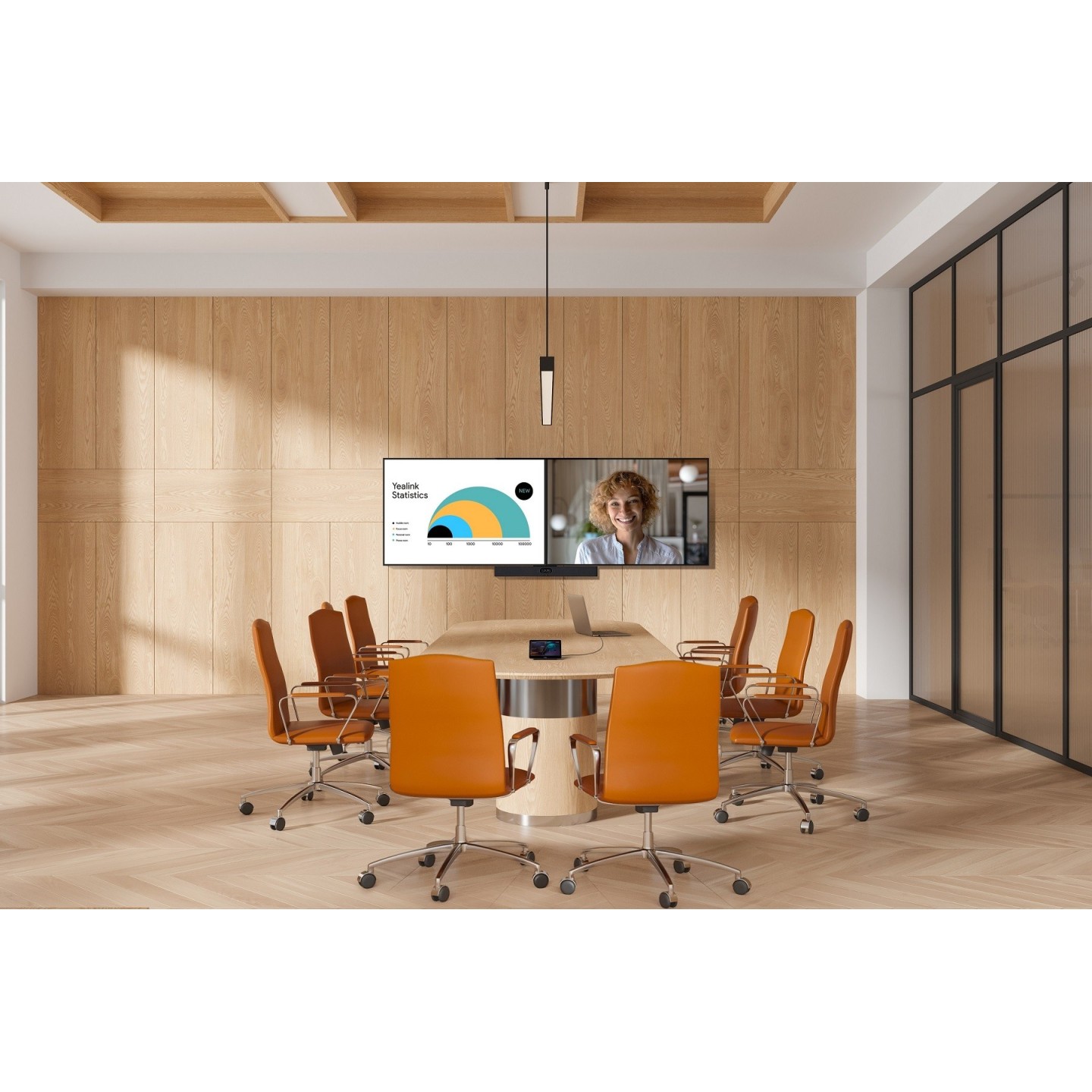 Yealink MeetingBar - A40-031 - MS Teams Room System Android with BYOD & Screen Sharing Support & Touch Console